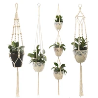 100 handmade hanging baskets flowerpot plant holder macrame plant hanger indoor wall hanging planter plant holder basket