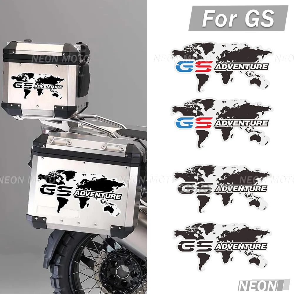 Фото Для R1200GS F850GS F800GS R1250GS F750GS R 1200 1250 850 750 GS GSA Rallye Adventure, алюминиевые чехлы на багажник, наклейки №1