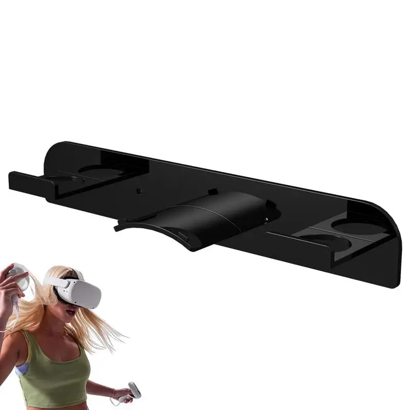 

Wall Mount Stand For OculusQuest 2 Acrylic VR Bracket Display Holder Headset And Touch Controllers Accessories Easy Installation
