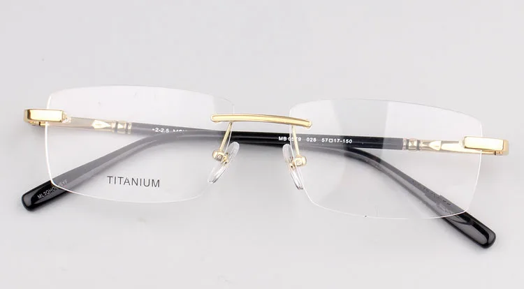 Оправа для очков без оправы из титана мужчин и женщин