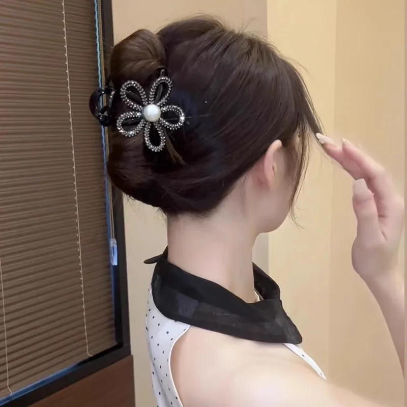 Новинка искусственный жемчуг полый цветок заколка для волос женщин и девушек