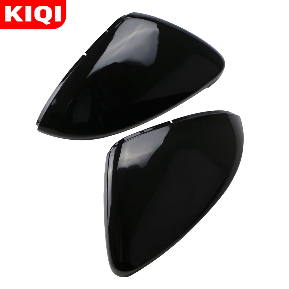 

KIQI 2Pieces for Volkswagen VW Golf 7 MK7 7.5 GTD R GTI Touran L E-GOLF Side Wing Mirror Cover Caps RearView Mirror Case Cover