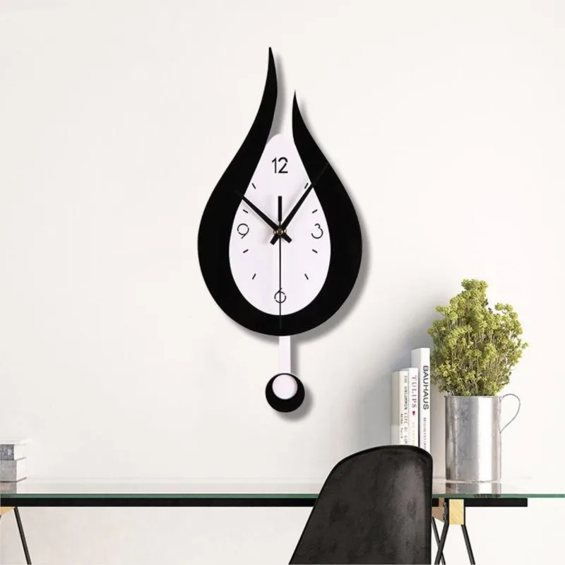 

Water Drop Modern Simple Creative Swing Wall Clock Household Living Room Decoration Mute Bedroom European Wall Clock