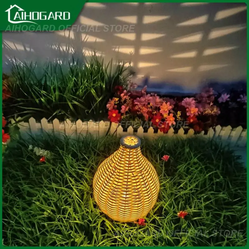 

Patio Trail Walkway Holiday Lanterns Lawn Lights Household For Courtyard Lawn Garden Solar Lawn Projection Lights Outdoor Rattan