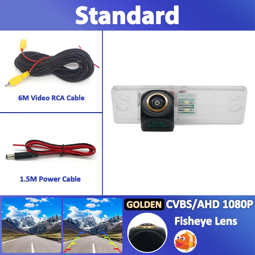 

170 ° HD 1080P AHD «рыбий глаз» автомобильная камера заднего вида для парковки заднего вида для Toyota Highlander 2000 ~ 2007 Sienna XL10 1997 ~ 2002