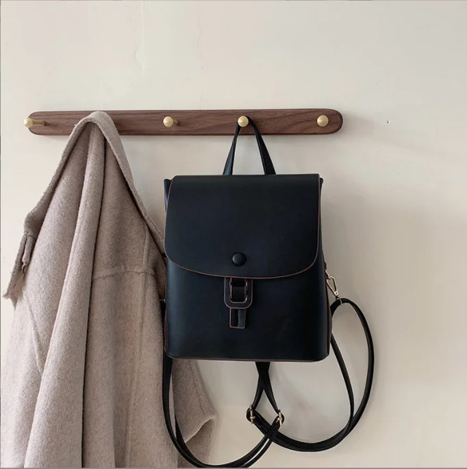 2022 New Casual backpack Shoulder Pu Bag