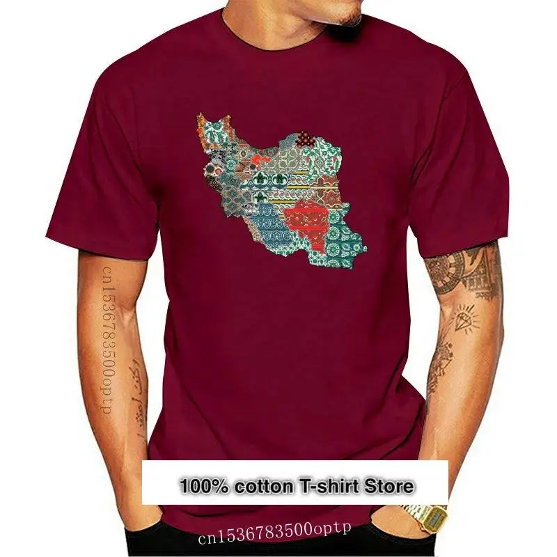 New Map of Iran with Iranian PatternsDesignsMotifs T shirt iran map carpet designs motifs persian rugs middle