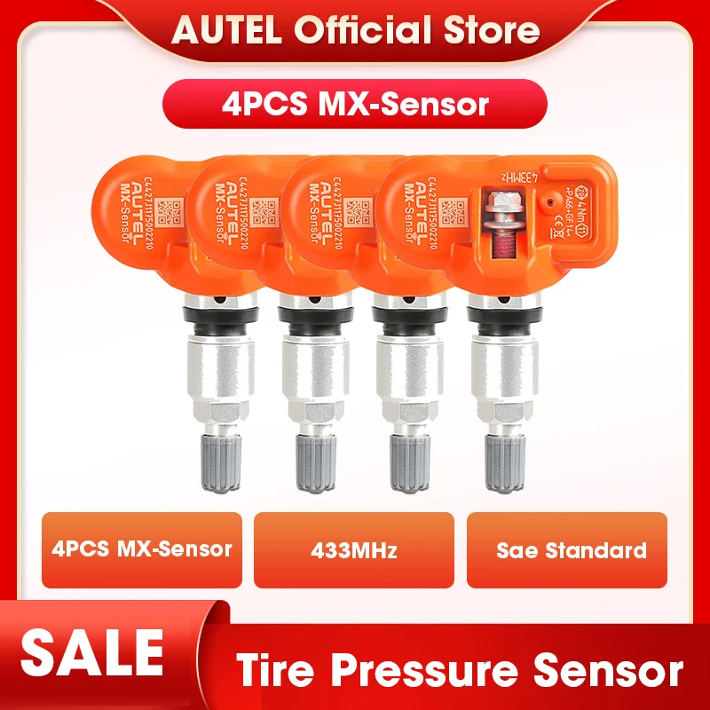 Autel mx-сенсор 433 МГц датчик давления в шинах Инструменты для ремонта шин Система мониторинга давления в шинах Программирование работа с PAD TS601 TS508 TS408