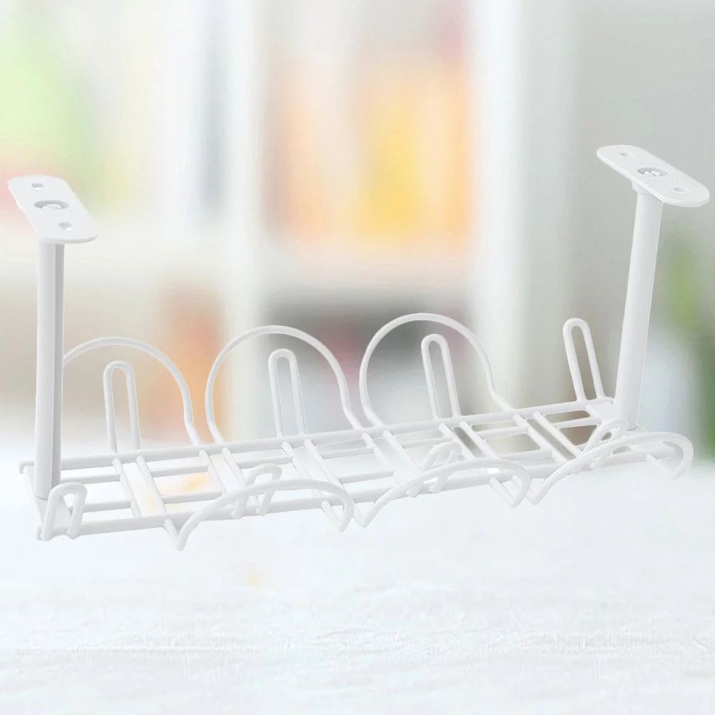 

Desk Storage Holder Office Organiser Shelf Shelves Kitchen Cabinets Hanging Wire Channel