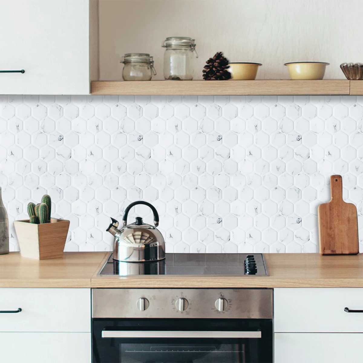 EasyKing кухонная Водонепроницаемая перегородка, настенное украшение для раковины, антиобрастающая настенная наклейка, 5 листов