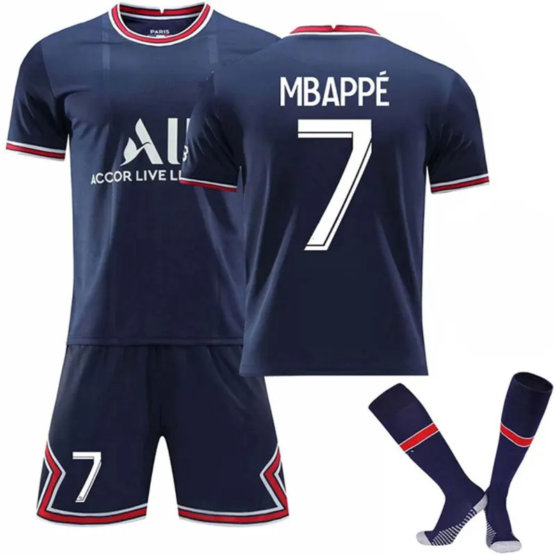 

2022 Football Suit Boys Running Jacket Sports Training Tracksuit Uniform Suit Soccer Shirt Kids Adult Soccer Jersey Set