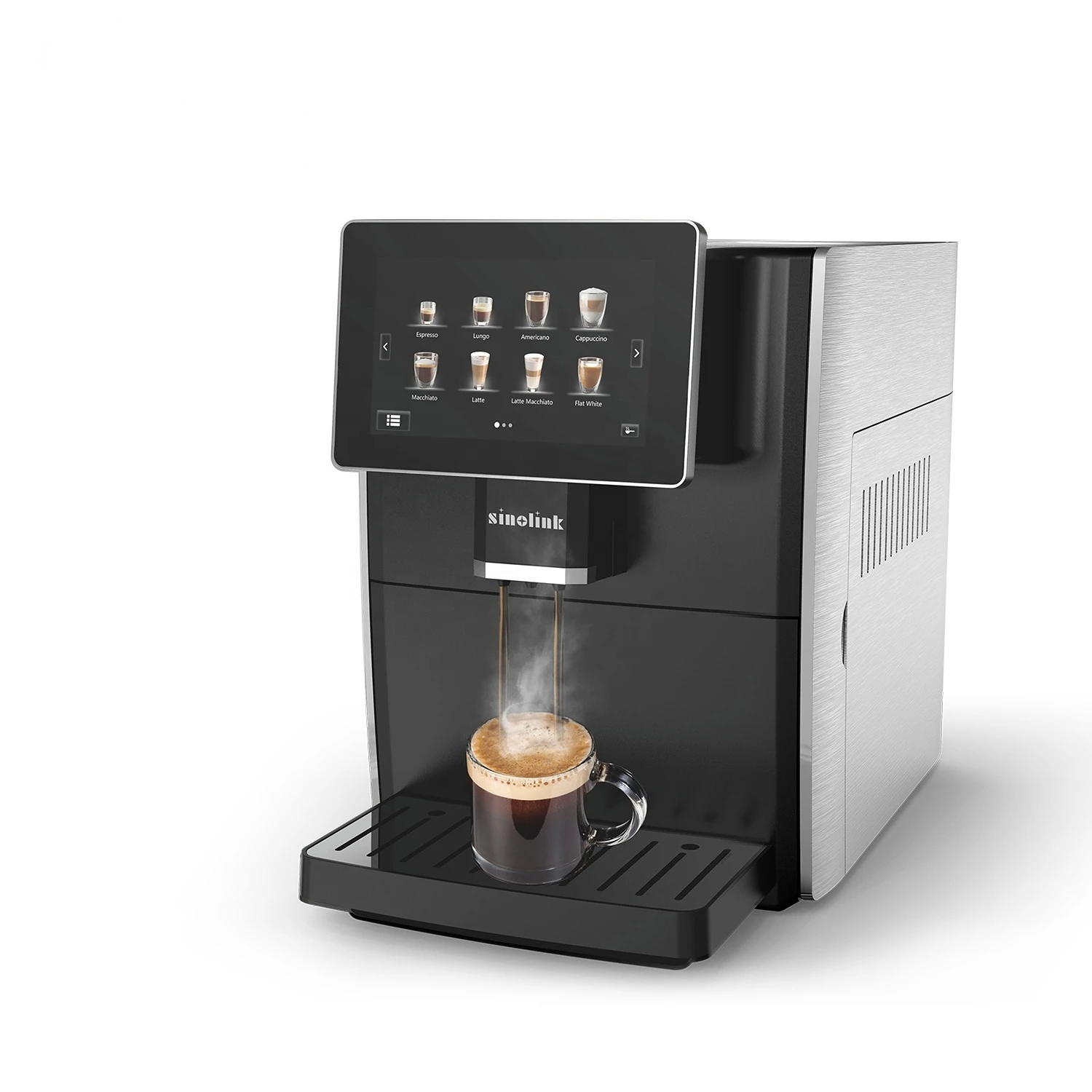 

Профессиональная автоматическая кофемашина для приготовления эспрессо с сенсорным экраном