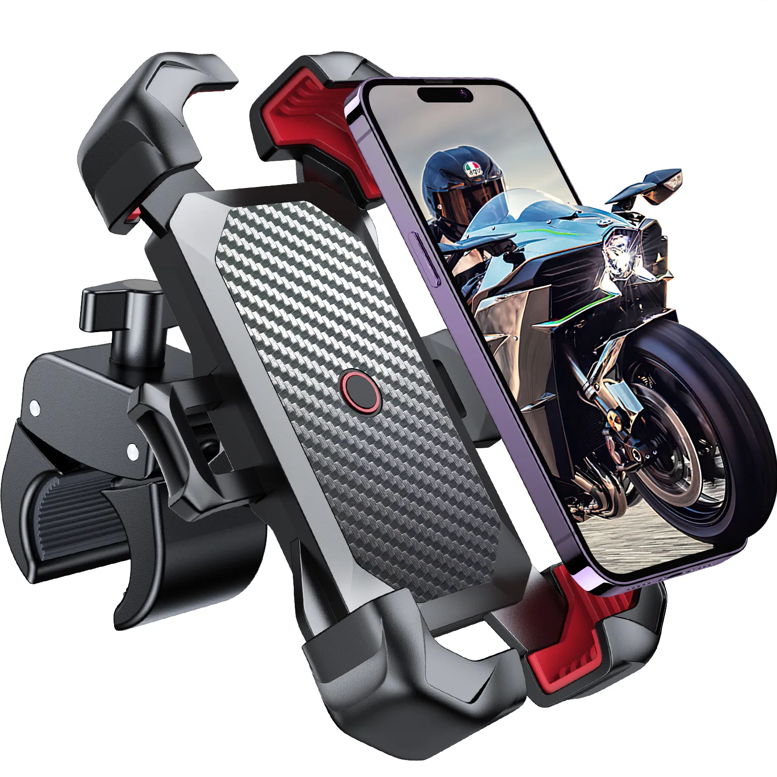 Joyroom 360° View Universal Bike Phone Holder Bicycle Phone Holder for 4.7-7 inch Mobile Phone Stand Shockproof Bracket GPS Clip