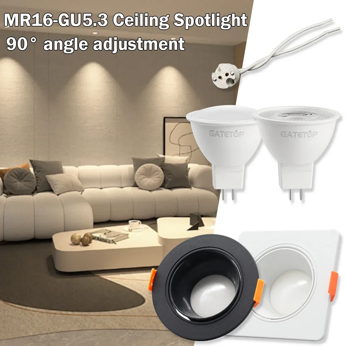 Энергосберегающие светильники MR16 4-20 шт. 3 Вт Φ Spot 12 В 24 потолочные точечные теплые