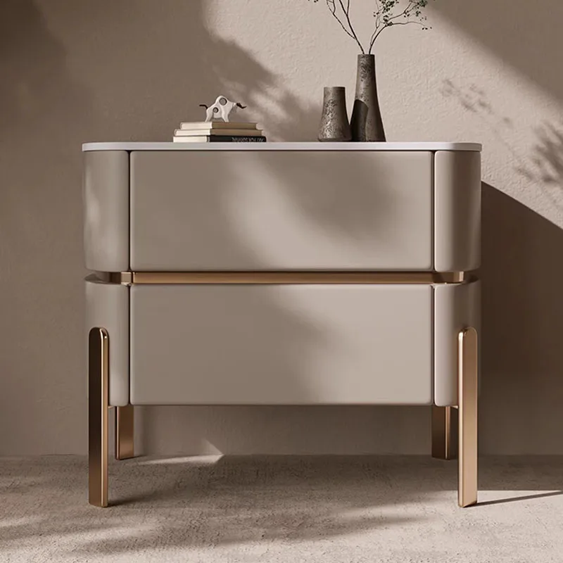 

Makeup Nightstands Bedroom Modern Bedside Drawer Nordic Luxury Nightstand Bedroom Gold Szafki Nocne Mid Century Modern Furniture