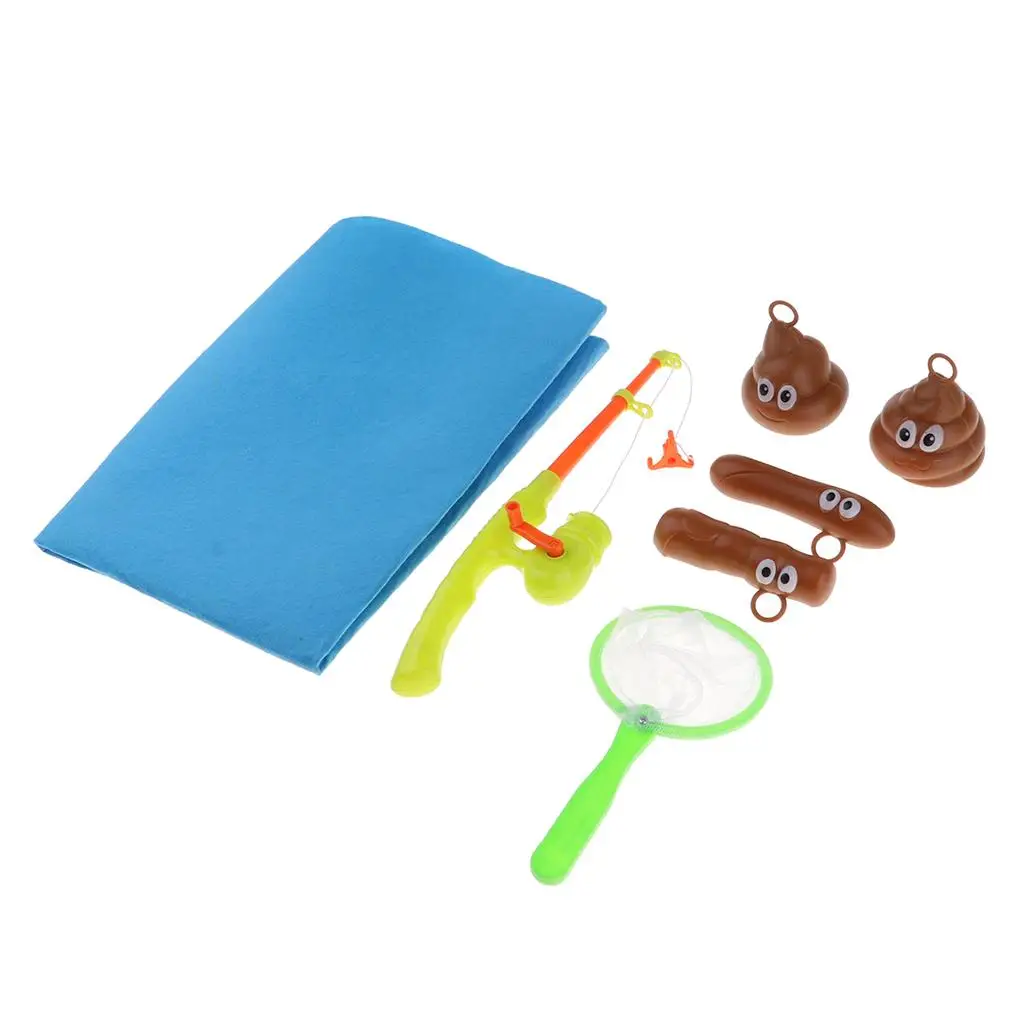 

Fishing Game Toy Set, Saving in Toilet, for Adults and Children, Hilarious Gag Gift