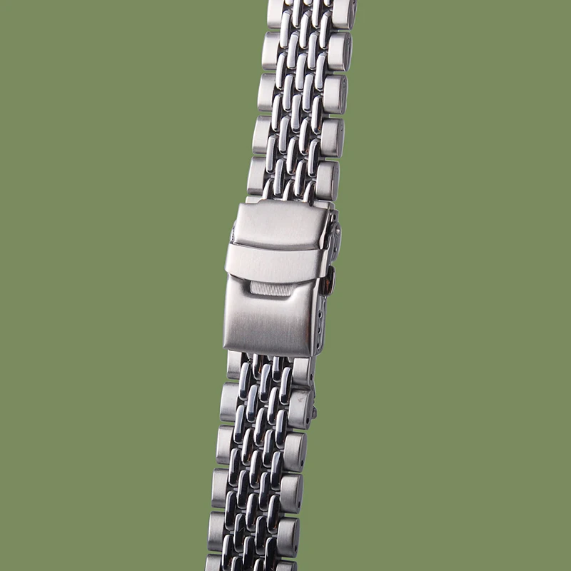 Stainless Steel Beads of Rice Metal Bracelet Watch Band Strap For  SCUBA DIVER 7S26-0020 SKX007K2 AUTOMATIC MENS WATCH 730483