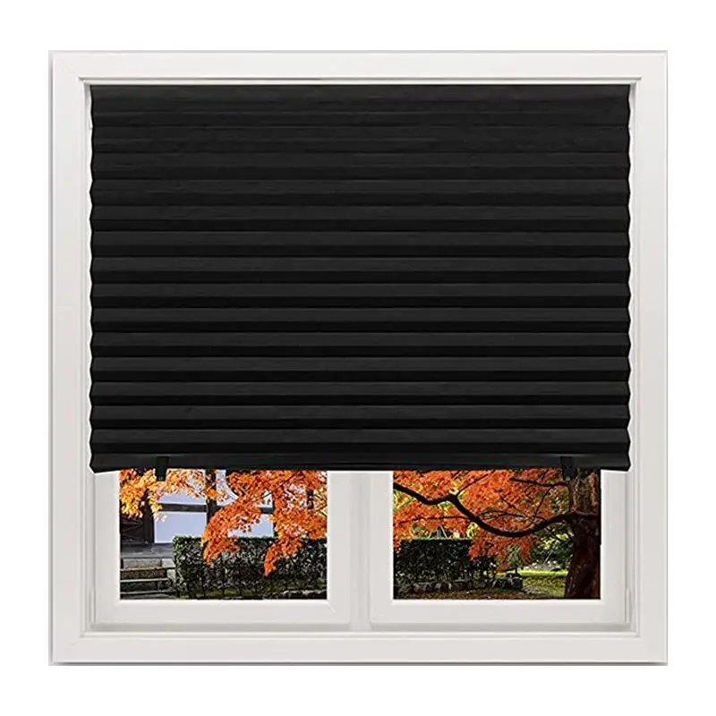 

Cordless Pleated Blinds Portable Folding Non-Woven Curtains For Home Balcony Shades Travel Blackout Blinds For Bedroom Windows