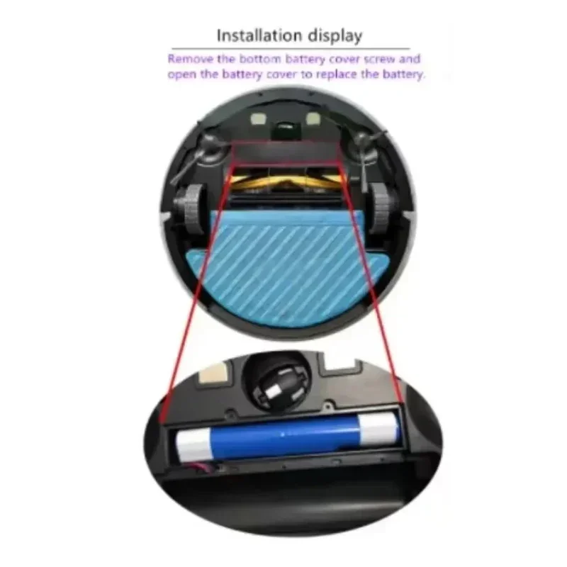 Фото Аккумулятор 14.8V STYTJ02YM для робота-пылесоса Xiaomi Mop Pro/Mop 2S, заменяющий батарею для Yunmi MVVC01-JG/Haier JX37. №5