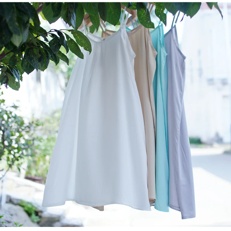 

Универсальное женское платье средней длины на бретелях, летнее свободное платье из искусственного шелка в новом стиле