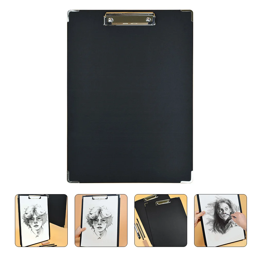 

2Pcs Board Receipt Holder Magazine Holder Drawing Clip Board Document Clipboard Plastic Paper Holder