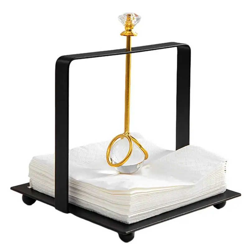 

Napkin Holder With Weight European Style Napkin Holder For Table Farmhouse Napkin Dispenser Napkins Two-in-1 Flat Napkin Holder