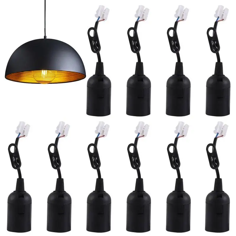 

Lamp Holder E27 With Cable 10pcs E27 Pendant Light Socket With Cord Safe And Durable Hangings Light Cord With E27 Light Bulb