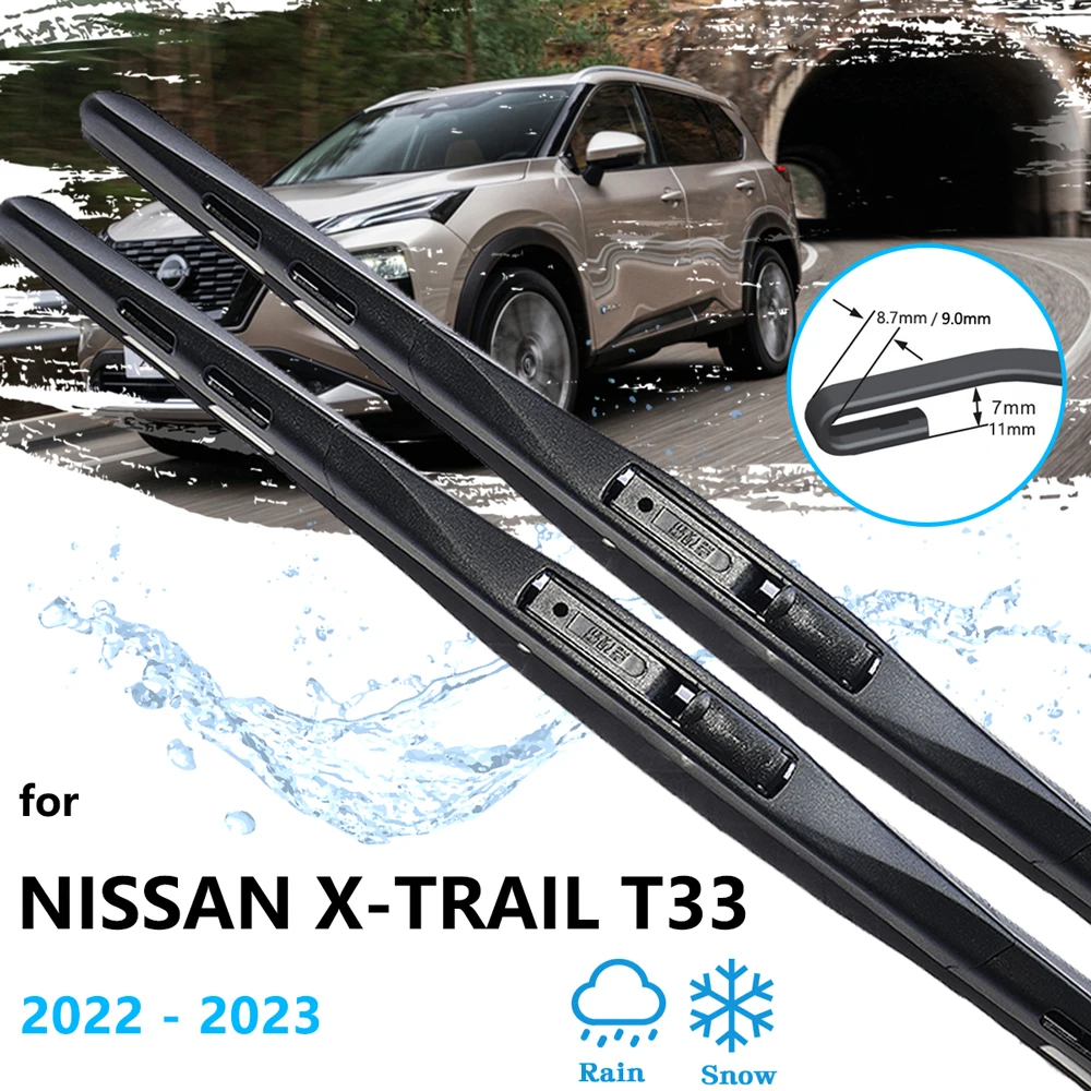 

For Nissan X-Trail X Trail T33 2022 2023 Rubber Strip Refill Front Wiper Blade Cutter Windshield Windscreen Accessorie Hatchback