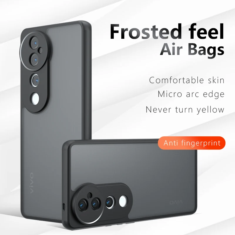 Чехол для VIVO V40 Pro V40Lite V40SE V30 V29 E роскошный бронированный Матовый Прозрачный чехол V