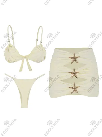 Бикини EDOLYNSA ЗEBRA полиэстер для женщин