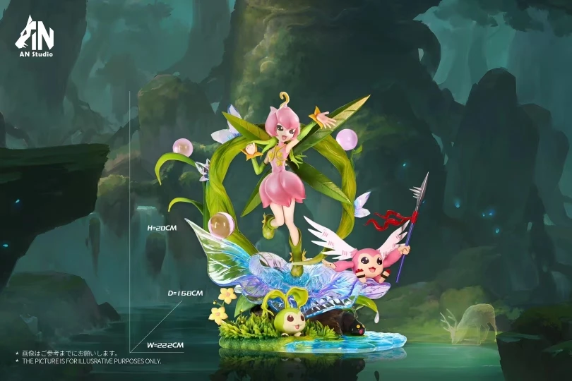 20 см фигурки Digimon Lillymon Picklemon аниме фигурка Tanemon Nyokimon статуя модель коллекция