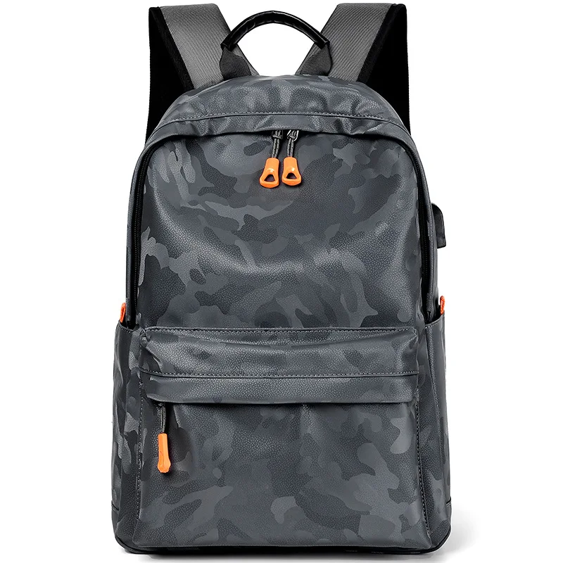 

Men PU Leather Backpack Travel Casual Mochila Waterproof Student Book Bags Teenager School Bag Fashion Male College Daypack New