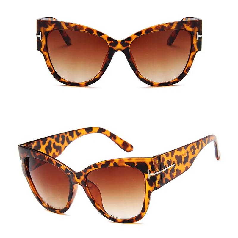 Брендовые дизайнерские женские солнцезащитные очки «кошачий глаз» женские градиентные солнцезащитные очки в горошек большие женские солн...