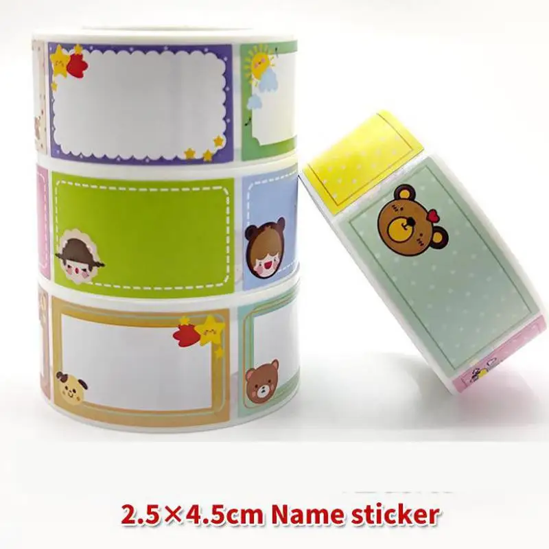 

Baby Bottle Labels for Daycare, 250pcs School Name Labels for Kids Self-Laminating Write-On Self-Adhesive Kids Name Tags Sticker