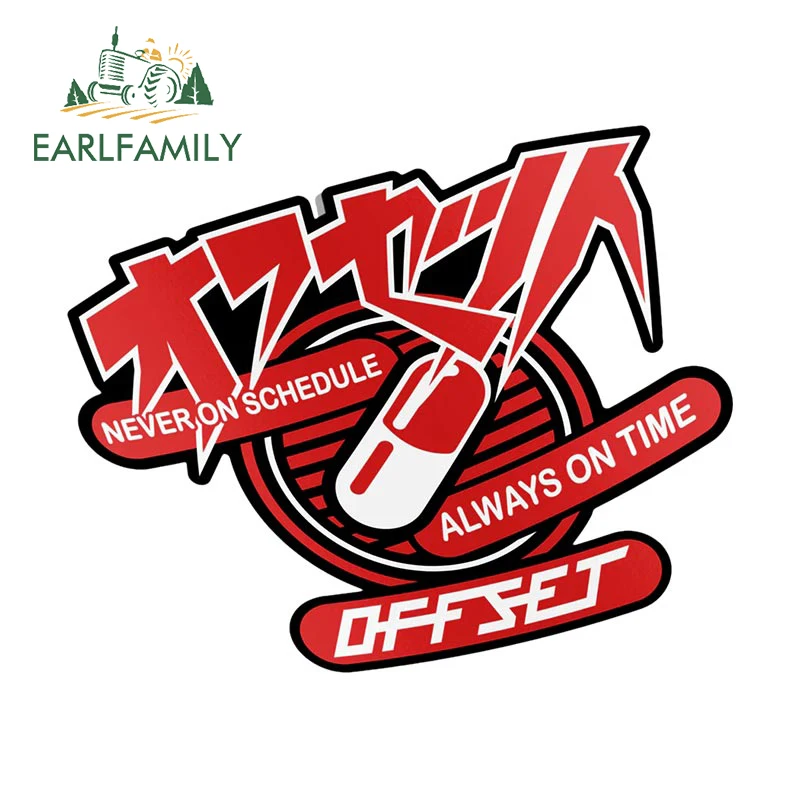 EARLFAMILY 13 см для Akira японские символы текста личные автомобильные наклейки