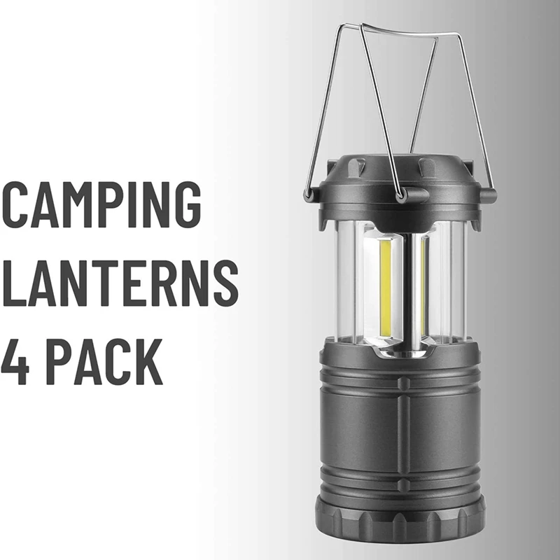

Camping Lanterns, 4 Pack Battery Powered Camping Lights Flashlight For Outdoor Camping Hiking, Survival Kits For Camping