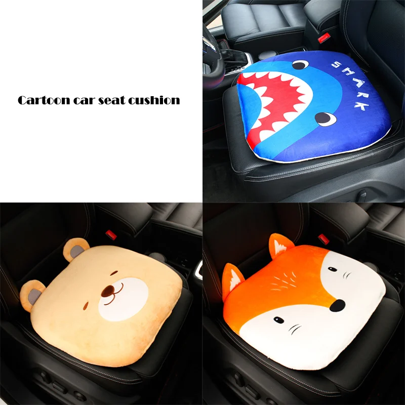 

Cartoon Car Plush Seat Cushion Cute Creative Thickening Non-slip Car Seat Cushion Square Seat Cushion Warm Car Seat Cushion