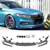 abs front bumper lip body kit spoiler splitters fits for honda accord 4dr model 2018 2020 only car modification