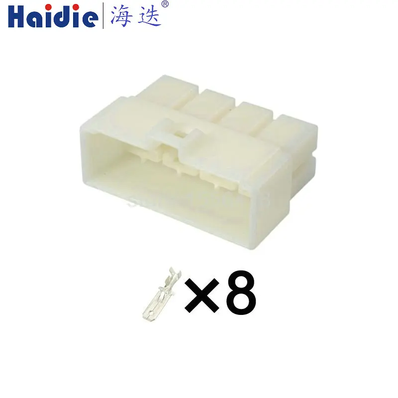 100 шт./лот 8 штырьков/путь Штекерный незапечатанный автомобильный разъем штекер