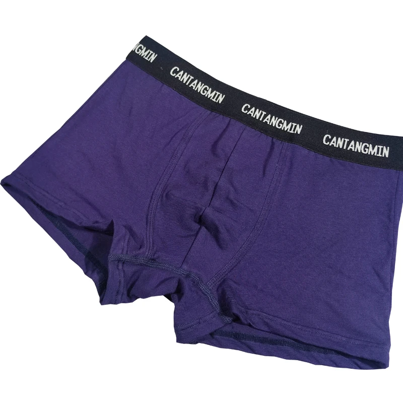 CANTANGMIN man panties cotton boxers panties breathable comfortable men's underwear trunk brand man boxer Underpanties tight