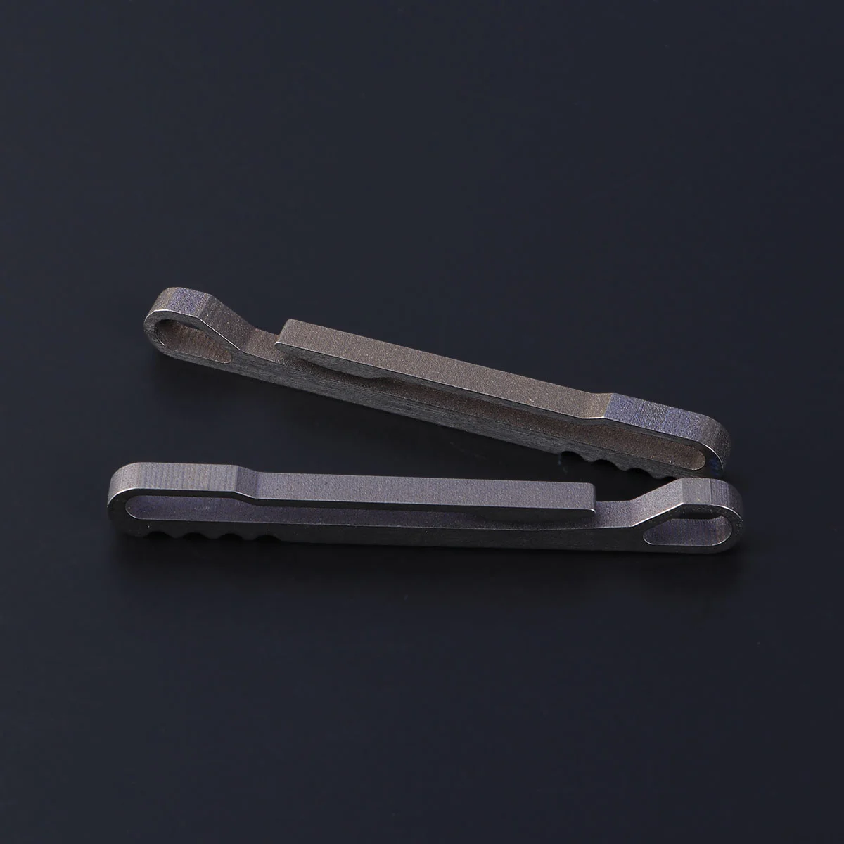 

2 PCS Bottle Opener Keyring Pocket Clip Buckle Titanium Alloy Spring Snap Belt Clips Hook Keychain Carabiner