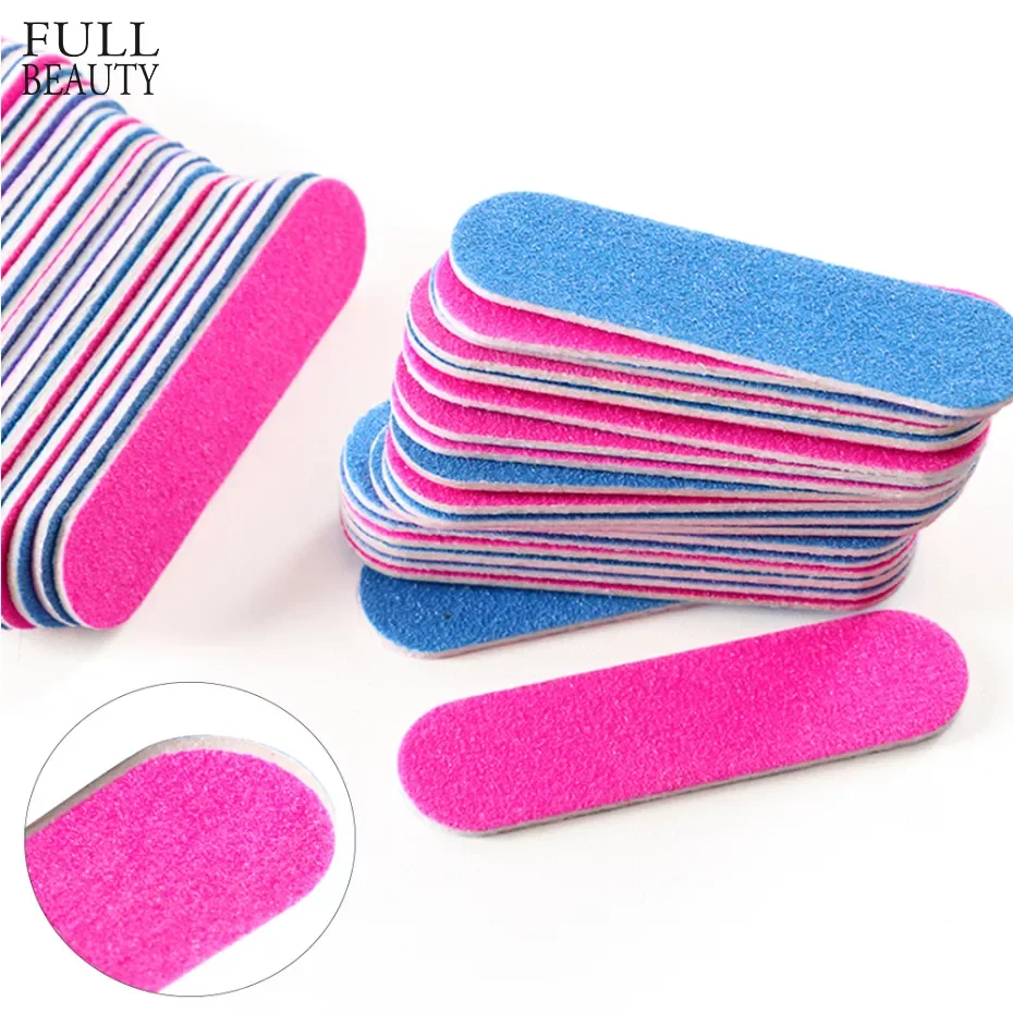 

NEW Double Side Nail Files Mini Wood Sanding Buffer Block Set For Gel Polish Manicure Pedicure Salon Nail Art Tools CH858