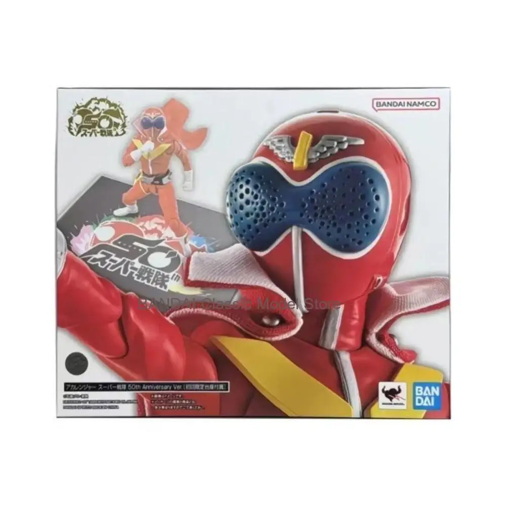 Фото Фигурка Bandai SHF True Bone Sculpture Akaranger, модель Himitsu Sentai Gorenger, аниме-игрушка для мальчиков №5