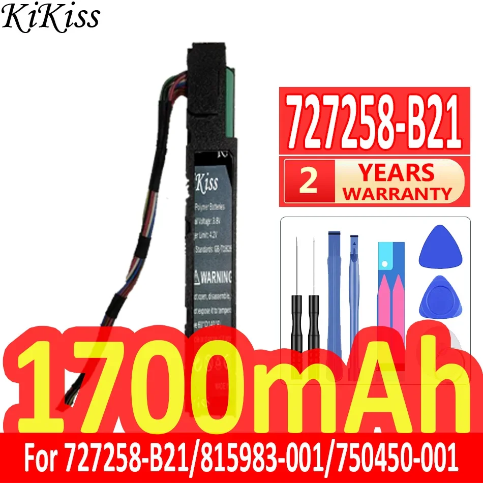

1700mAh KiKiss Powerful Battery for HP 727258-B21/815983-001/750450-001/878643-001 96W SMART STORAGE