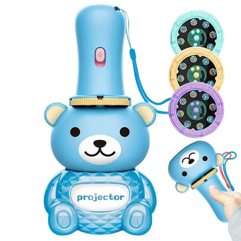 

Детские фонарики, фонарики с медведем, Детские фонарики-проекторы с 24 узорами, Обучающие игрушки-проекторы для девочек