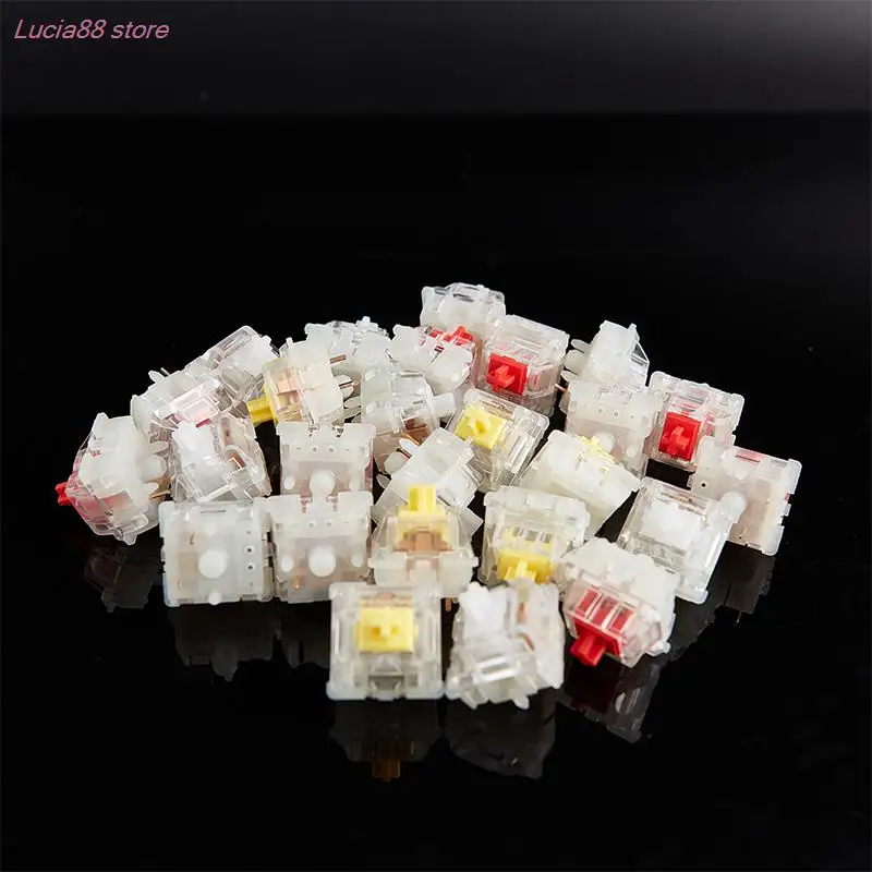 

10PCS JWICK/JWK White Yellow Green Mechanical Keyboard Axis Linear Axis Mechanical Keyboard Switch