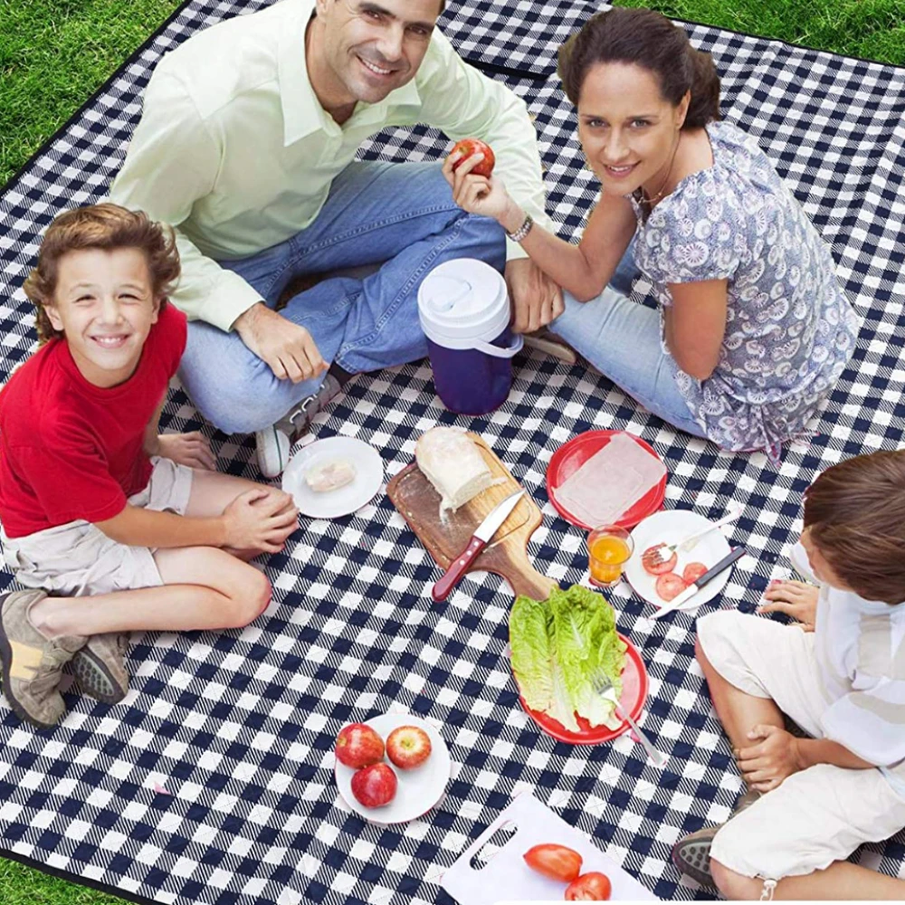 

Picnic Blanket Large Waterproof Sandproof Foldable Compact Beach Blanket Outdoor Mat for Spring Summer Camping Park Travel Grass