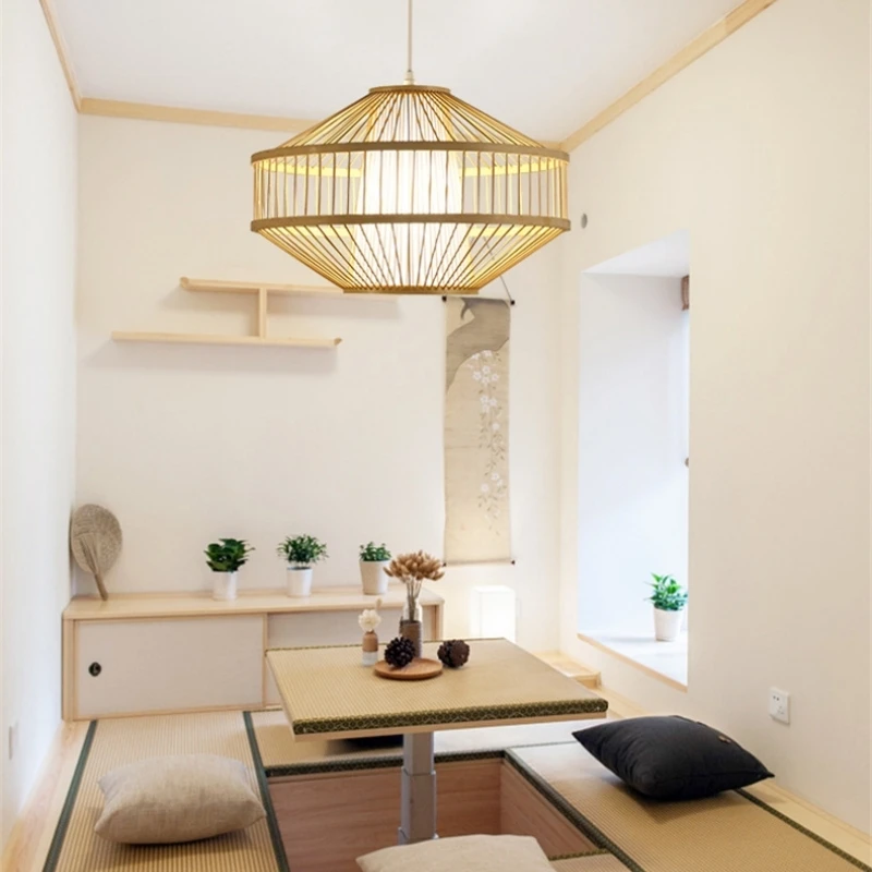 

Southeast Asia Pendant Lights Handmade Bamboo Hanglamp For Living Room Dining Room Loft Modern Home Decor E27 Kitchen Fixtures