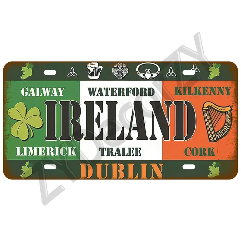 Металлическая табличка с флагом Италии, Бразилии, Японии