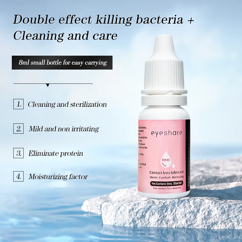 Comfort Rewetting Drops Contact Lenses Drops Beauty Pupil Cleaning Health Care